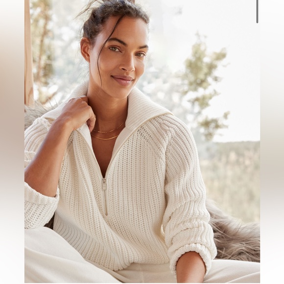 Haven well within Cotton Shaker Stitch Half-Zip Pullover - Picture 2 of 9